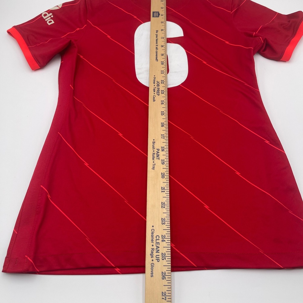 Nike Liverpool FC Mens Size M Soccer Jersey Short Sleeve Dri FIT Red Number 6 - Picture 8 of 8